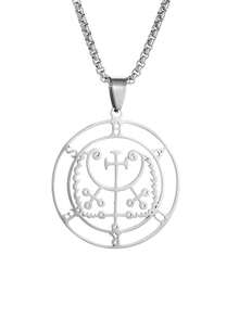 1 st Demon Sigill Hängsmycke Unisex Satanisk Baram Halsband Smycken Amulett - Retro - Visa 8