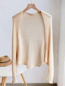 1 chiếc khăn choàng lụa băng mùa hè thiết yếu, khăn choàng thoáng mát, áo khoác cardigan thời trang, có thể phối cùng sườn xám hoặc váy, thiết kế tay áo lưới kiểu Hàn Quốc, che nắng hiệu quả. - Màu be - Xem 8