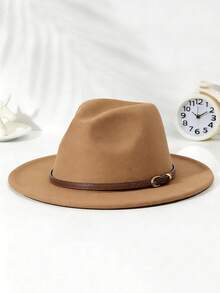 1 chiếc mũ nỉ mềm kiểu Bohemian, mũ Panama phong cách Jazz, mũ cao bồi miền Tây, thích hợp để đội hàng ngày. - mũ đội đầu - Xem 11