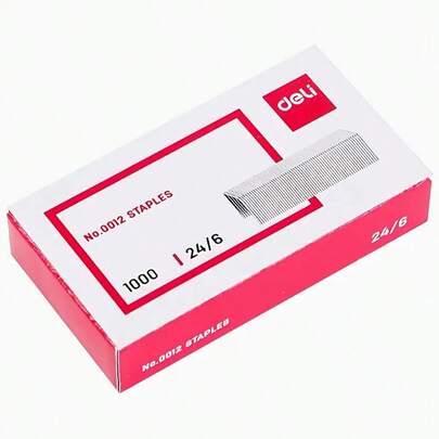 1000 دبوس عام، مقاس 24/6، تغليف عشوائي، لوازم العودة إلى المدرسة، أساسيات المكتب، ملحقات تجليد الأوراق - 1 علبة