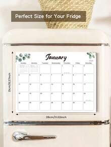 Trees 2027 Magnetic Monthly Calendar – 12 Months Planner For Fridge With12 Tear-Offs Large Date Boxes For Reminders & Meal Planning,Work Home, Office Supplies, School Supplies, Room Decor Office Desk Accesorries - Multicolor - View 6