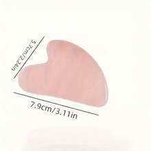 1pc/2pcs Gua Sha Tool, Gua Sha Board, Jade Gua Sha Facial Care Tool, Relieve Facial & Body Stress, Reduce Swelling, Holiday Gift - Heart-shaped Gua Sha Board - View 2