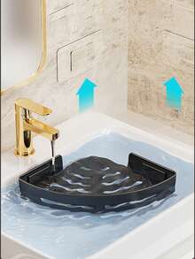 1/2/3 件套浴室置物架，浴室收纳架，室内淋浴架，转角收纳架，淋浴墙面洗发水架，节省空间的三角形转角置物架，浴室三角形置物架，免钻孔壁挂式淋浴收纳架，淋浴篮，大容量，厨房浴室收纳盒，悬浮式浴室厨房置物架，节省空间，易于安装 - 黑色 - 查看 7