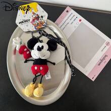 Disney 迪士尼经典米奇老鼠毛绒钥匙扣挂件，儿童背包装饰，女孩生日及节日礼物 - 彩色 - 查看 7