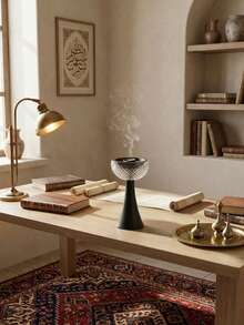 一套1个极简金属香炉，现代简约风格创意香炉。可用于家居装饰、卧室、客厅（作为中心装饰品）、办公室、瑜伽馆和派对，营造优雅氛围。也可用于寺庙装饰。 - 彩色 - 查看 4