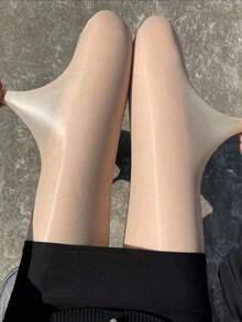 1/2pcs 0D Silky Shaping Leggings - Butt Lifting & Tummy Control Women Tight Pants, Super Stretchy Fitted (XS-5XL), Comfortable - Apricot - View 9