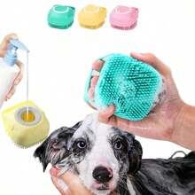 1pc Dog Bathing Brush, Dog Shampoo Brush, Cat Shampoo Brush, Dog Grooming Brush, Cat Grooming Brush, Puppy Grooming Brush, Dog Bathing Brush, Puppy Grooming Brush, Cat Bathing Brush - Multicolor - View 4