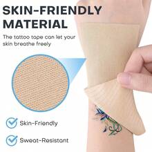 41.9米长米色防汗纹身遮瑕胶带，宽7.6厘米。可随意裁剪成任意形状，高度遮盖纹身、疤痕、胎记和其他皮肤瑕疵。防水、防汗、持久耐用，是日常妆容和特殊场合的必备单品。 - 淺膚色 - 查看 9