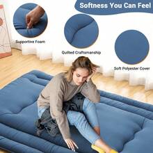 Sofa Bed Mattress - Navy Blue FULL (137*203cm) USA - View 3
