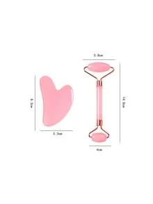 Bộ 1 con lăn và dụng cụ massage Gua Sha bằng thạch anh hồng tự nhiên cao cấp, chất liệu thạch anh hồng chất lượng cao, chăm sóc da chống lão hóa, thư giãn cơ bắp, giảm nếp nhăn, giảm bọng mắt, dùng để massage làm đẹp da mặt, thích hợp làm quà tặng tốt nghiệp, năm mới, ngày Valentine. - Phiên bản nâng cấp - Xem 6