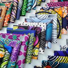 50pcs Pre-Cut African Wax Print Fabric Patches, 3.9*3.9 Inches Each, Suitable For Sewing Patchwork Craft Projects, Sewing Supplies And Decor - Variant - View 5
