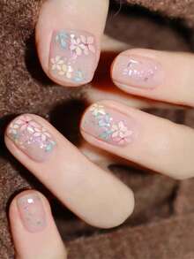 秋冬季防水自粘美甲用品套装，新款美甲装饰DIY材料 - 彩色 - 查看 5