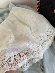 一件芭蕾舞风格蕾丝中长裙，多功能迷你裙，多层设计，可遮盖臀部，防止走光，也可作内衬裙穿着。 - 彩色 - 查看 2