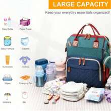 Ba By Diaper Bags With Changing Station, Waterproof Diaper Bag Backpack For Moms Dads, Ba By Shower Gifts, Large Capacity Diaper Backpack - Multicolor - View 2