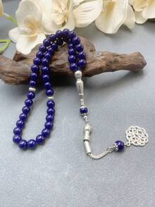 1串33颗8毫米男士念珠礼品，宰牲节穆斯林念珠，中国结，寓意和平、祝福、平安，念珠手链 - 彩色 - 查看 4