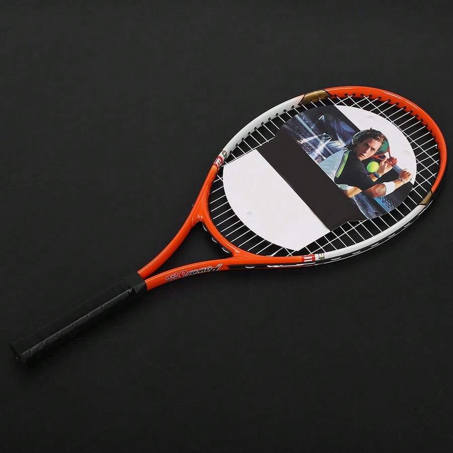 Tennis Racket,1pc Professional Tennis Racket Tennis Accessory Beginner Tennis Racket High-End Performance - Coral Orange - View 1