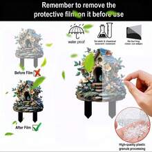 Acrylic/Figurine Desk Ornaments, Aside From Easter Holiday Styles, Popular Elements For Daily Use Include Small Birds, Flowers, Butterflies, Windmills And Other Spring/Summer Colorful Designs - A - View 4
