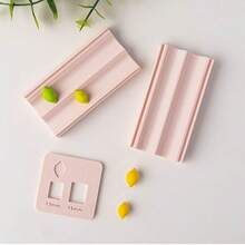 2件套3D柠檬软陶手工擀压模具，迷你水果粘土吊坠造型擀压模具DIY手工工具 - 檸檬 - 查看 4