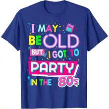80s Design For Women Rave Outfit & 1980s Fancy Dress T-Shirt - Black - View 5