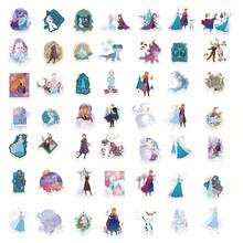 Disney 50pcs Frozen 3 Stickers, Creative Graffiti Stickers, Office Supplies, Mobile Phone And Computer Stickers, High-Value, Exquisite, Cool Stickers, Fun, Classic, Colorful Cartoon Design, Gift Decoration, Phone Case Decoration Stickers, Reusable, Colorful Cartoon Design, Suitable For Water Bottles, Skateboards, Mobile Phones, Etc., Very Suitable For School Supplies, A Top Choice For Holiday Gifts. - 50pcs - View 10