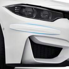 4pcs Car Bumper Anti-Collision Stickers, Carbon Fiber Scratch Protection Strips, Rubber Protective Strips, Universal Car Body Anti-Scratch Tools - 4PCS Car Anti-collision Strips - View 2