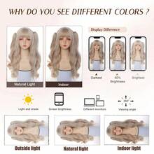 洛丽塔假发，灰褐色罗马卷发，夹式双马尾全套，出口品质 - 拼色 - 查看 8