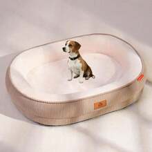 1pc Dog Bed, All Season Washable Medium Dog Sleeping Mat, Super Soft Fabric - Brown - View 18