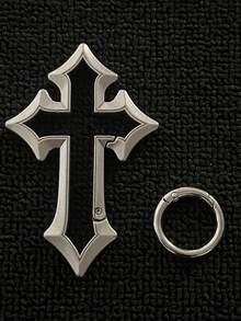 Colgante de llavero con cruz de Jesús de acero inoxidable - Amuleto para coche/bolso lleno de fe, regalo cristiano elegante, adecuado para la escuela, la iglesia y el uso diario, llavero duradero con símbolo religioso, accesorio unisex portátil que se puede colgar en la mochila, la billetera, el bolsillo y el espejo retrovisor del coche - Multicolor - Ver 21