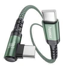 防缠绕尼龙编织240W快充线，240W Type-C转Type-C快充线，90°弯头，适用于 15/16/17 Pro/Pro Max Plus/Pro/Air5，3.3英尺/6.6英尺/10英尺可选，妇女节/生日礼物 - 多色1 - 查看 13