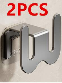 1/2pcs No Drill Wall Mounted Slipper Rack, Bathroom Shower Shoe Storage Hook Organizer - Multicolor - View 10