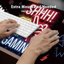 Extra Large Gaming Mouse Pad - 35.4 X 15.7 Inches, Non-Slip Rubber Base, Durable Polyester Material Rectangular Desk Mat, Spacious Keyboard Pad With Vibrant Gaming Themed Design - Large Mouse Pad - View 4