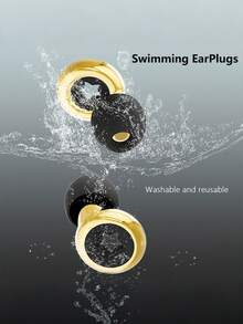 Reusable Silicone Earplugs, Waterproof & Noise Blocking, Suitable For Swimming, Sleeping, Snoring, Study, Music Concerts, Outdoor Travel, Industrial Work, Comfortable - Multicolor - View 8