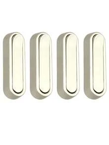 2个/4个可折叠隐形挂钩，锌合金材质，浴室墙钩，可伸缩，适用于衣柜、围巾、帽子、睡袍、钥匙、钱包、包包等，简约风格 - 彩色 - 查看 9