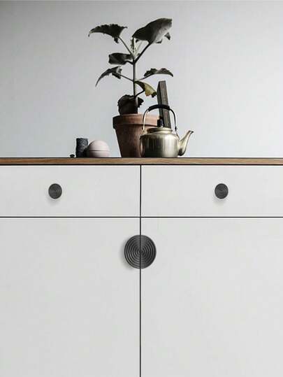 2pcs/Set Semi-Circle Plastic Simple Cabinet Door Handle, Drawer Cupboard Wardrobe Semicircle Pull Handle