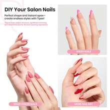BEETLES Almond Medium 512pcs (Tipex Nail Tips) - Almond Medium 512pcs (Tipex Nail Tips) - View 2