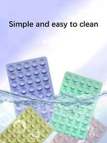 40pcs Double-Sided Silicone Suction Cup Phone Holder, Reusable Double-Sided Suction Cup Suitable For Home, Office, Smooth Surfaces - Multicolor - View 5