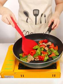 1个大号硅胶铲 - 不粘，硅胶煎蛋铲，牛排硅胶铲，煎蛋铲，适用于煎蛋、煎饼、饼干、煎蛋、煎鱼、披萨和牛排，多功能不粘涂层厨房工具，硅胶铲，煎蛋铲，厨房用具，牛排和烧烤工具，厨房工具，女士礼物，男士礼物 - 彩色 - 查看 3