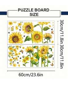 1 Set Sonnenblumen Blumen Wandaufkleber, selbstklebende dekorative Malerei für Wohnzimmer, Eingang und Schlafzimmer, abnehmbare PVC Wandtattoos - geeignet für Schlafzimmer, Zimmer, Klimaanlage, Flur, Eingang, Badezimmer und andere Anlässe, exquisites PVC Material dekorative Aufkleber - A - Übersicht 7