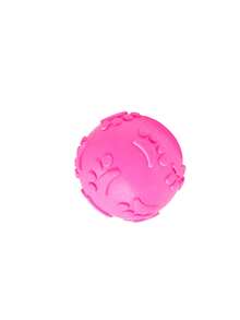 Paw Print Squeaky Ball Pet Chew Toy - Multicolor - View 10
