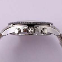 Casio Edifice Men's Chronograph Watch, Blue Dial, Stainless Steel Bracelet, EF-543D-2AVDF - Silver - View 4