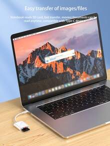 Type-C To SD Card Reader, Dual Slot Type-C To SD/TF Card Reader, Camera Storage Card Reader Adapter, Compatible With Android Phones/Tablets, Fast Transfer Photos And Videos - White - View 5