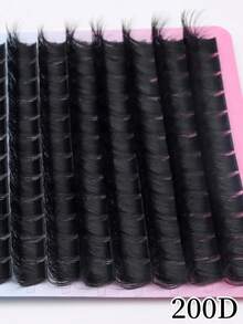 14对200D浓密卷翘假睫毛，每包168根，专为欧美浓妆设计，高卷度D型卷翘效果，长度10-18毫米混合。 - DD - 查看 6