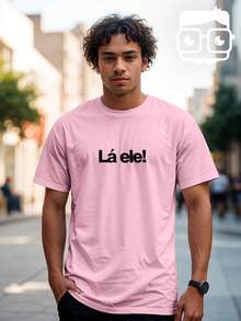 T-Shirt La Ele Mil Vezes Brazilian Meme Funny Phrase REF 3450 VEST NERD - 淺粉色 - 查看 4