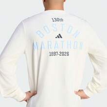 Adidas 男士 BM26 LS T 130 M 长袖T恤，针织无领 TKG4567 - 米色 - 查看 5