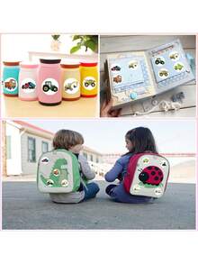 500张可爱卡通交通工具贴纸，包含工程车、救护车、飞机、火车等多种卡通图案，风格可爱有趣，适用于笔记本电脑、教室、手机壳、行李箱、滑板、杯子等，也适合用于剪贴簿、卡片和日记装饰。是教孩子认识交通工具的理想选择，也是一份很棒的礼物。 - 彩色 - 查看 7