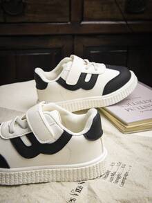 Zapatillas casuales de suela blanda clásicas para niños, de moda y versátiles - Negro - Ver 7