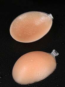 2/1pc Ladies' Waterproof Thickened Silicone Breast Petals For Small Breast Lift Up & Push In, Special For Wedding Photography - Gather - View 5