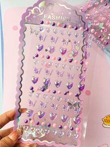 3D Embossed Glow-In-The-Dark Collage Stickers, Cartoon Mountain & Sea Landscape Decal Stickers. Decorative Stickers, Gifts. Home Room Decor, Party Decor, Birthday Gifts, Various Holiday Gifts - Multicolor - View 3