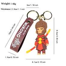 Cross-Border New Black Myth Monkey Keychain Cute Little Monster Car Bag Pendant Doll Machine Gift Wholesale - 豬八戒 - 查看 7