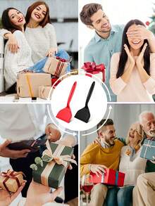 1个大号硅胶铲 - 不粘，硅胶煎蛋铲，牛排硅胶铲，煎蛋铲，适用于煎蛋、煎饼、饼干、煎蛋、煎鱼、披萨和牛排，多功能不粘涂层厨房工具，硅胶铲，煎蛋铲，厨房用具，牛排和烧烤工具，厨房工具，女士礼物，男士礼物 - 彩色 - 查看 10